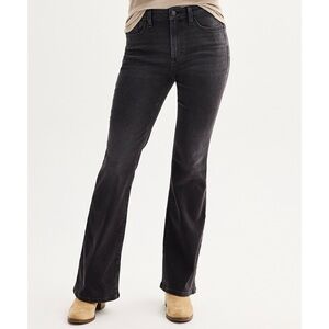 NWT Sonoma High-Waisted Flare-Leg Jeans Black Size 4